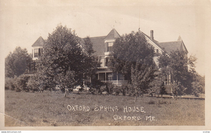 A typical home in Oxford, Maine in 1914.  